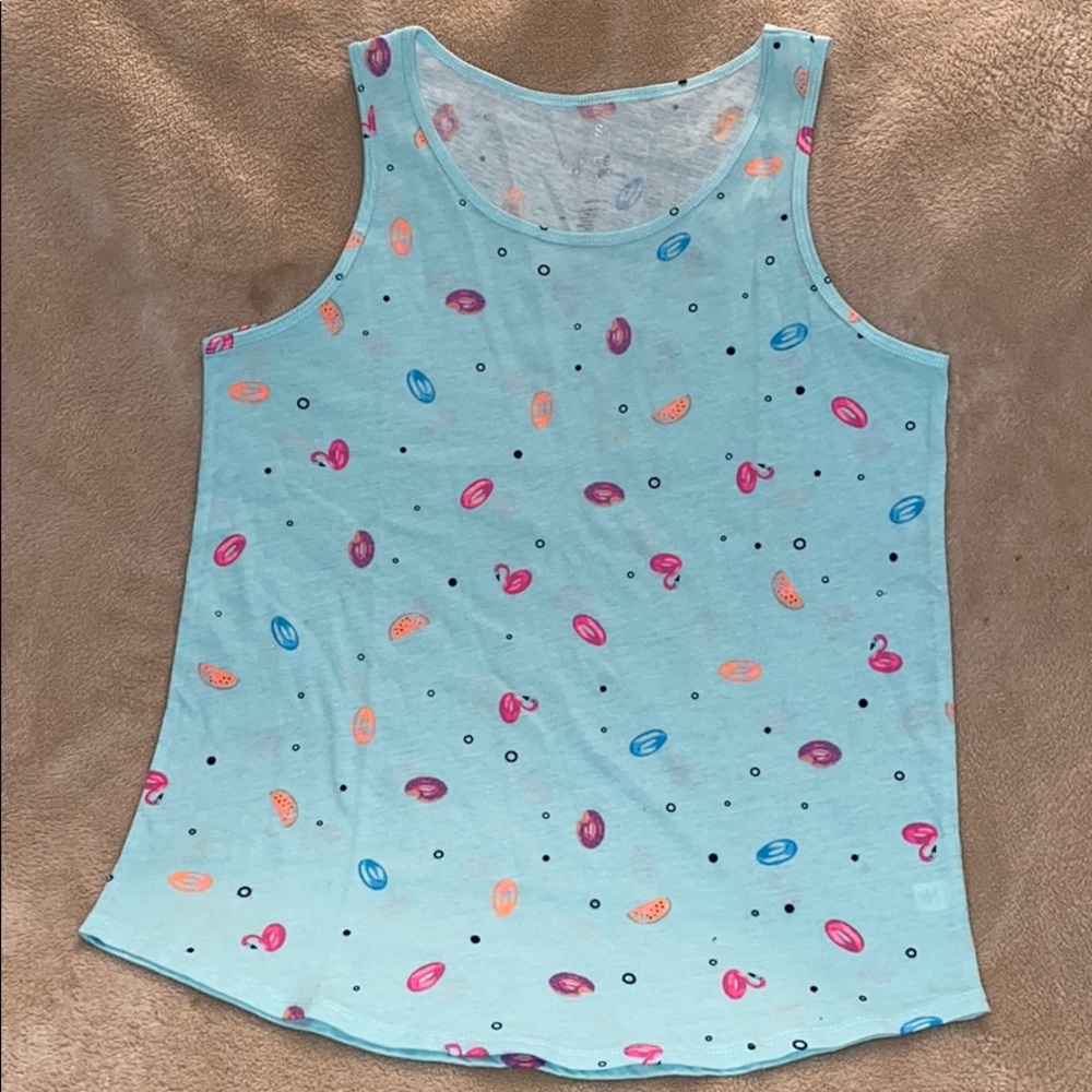 NWOT SO girls tank float/fruit theme design